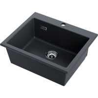 картинка Кухонная мойка Omoikiri Omishima 60-BL Matt Natceramic/черный матовый от магазина SEFI