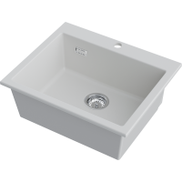 картинка Кухонная мойка Omoikiri Omishima 60-WH Matt Natceramic/белый матовый от магазина SEFI