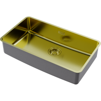 картинка Кухонная мойка Omoikiri Omi 73-U/I Ultra-LG нерж. сталь/светлое золото от магазина SEFI