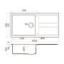 картинка Кухонная мойка Omoikiri Kitagawa 100-GB Artceramic/графит от магазина SEFI