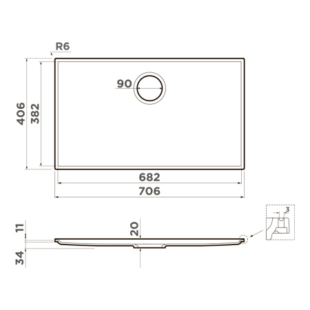 картинка Кухонная мойка Omoikiri Kiten 70-INT wh 4997479 от магазина SEFI
