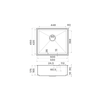 картинка Кухонная мойка Omoikiri Kasen 53-26-INT-LG нерж. сталь/светлое золото от магазина SEFI