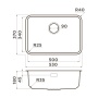 картинка Кухонная мойка Omoikiri Omi 53-U/I Ultra Mini-GB нерж. сталь/графит от магазина SEFI