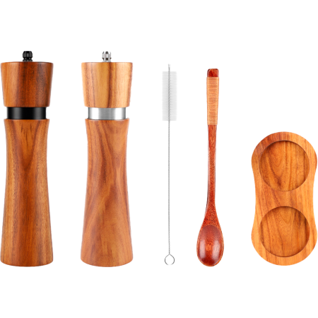 картинка Набор мельниц для специй на подставке GR-02-SET-WD от магазина SEFI