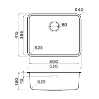 картинка Кухонная мойка Omoikiri Omi 53-U/I Ultra-IN нерж. сталь/нержавеющая сталь от магазина SEFI