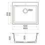 картинка Кухонная мойка Omoikiri Omishima 60-WH Glossy Natceramic/белый глянцевый от магазина SEFI