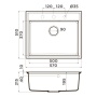 картинка Кухонная мойка Omoikiri Daisen 57-PA Artgranit/пастила от магазина SEFI