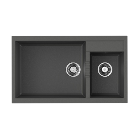 картинка Кухонная мойка Omoikiri Tedori 86-2-LB-PL Tetogranit/платина от магазина SEFI