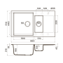 картинка Кухонная мойка Omoikiri Daisen 86-2-PA Artgranit/пастила от магазина SEFI