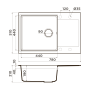 картинка Кухонная мойка Omoikiri Daisen 78-LB-PA Artgranit/пастила от магазина SEFI