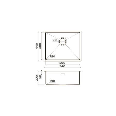картинка Кухонная мойка Omoikiri Taki 54-U/IF Microdecor in от магазина SEFI