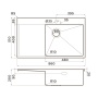 картинка Кухонная мойка Omoikiri Akisame 86-R Side-GB нерж. сталь/графит от магазина SEFI