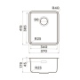 картинка Кухонная мойка Omoikiri Omi 37-U/I Ultra-GB нерж. сталь/графит от магазина SEFI