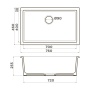 картинка Кухонная мойка Omoikiri Okinoshima 76-U/I-G Matt Natceramic/золото матовое от магазина SEFI