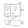 картинка Кухонная мойка Omoikiri Tadzava 58-2-U/I-R Ultra 15-IN нерж. сталь/нержавеющая сталь от магазина SEFI