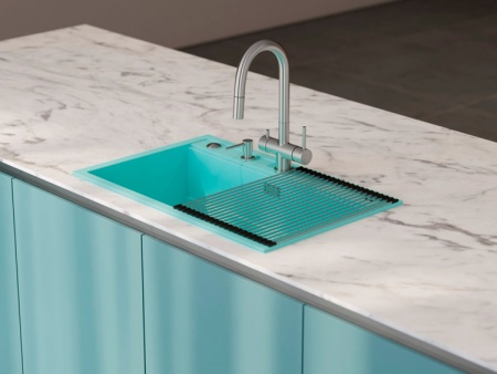 картинка Кухонная мойка Omoikiri Kitagawa 79-LB-AZ Artceramic/azur blue от магазина SEFI
